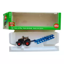 Tractor Con Arado Marca Siku Farmer (1862) - Escala 1:87 