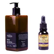 Kit Balm De Barba Profissional + Óleo Viking - Linha Mar Top Fragrância Mentolada