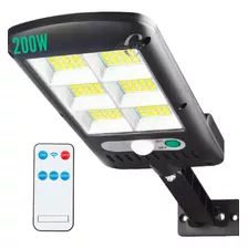 Luminaria Solar Luz Led Sensor Presença Poste Parede Forte