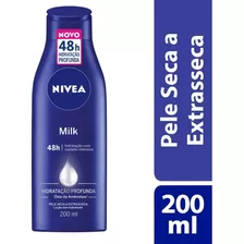 Loção Desodorante Creme Hidratante Nivea Milk 200ml