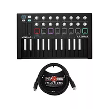 Minilab Mkii Inverted Midi Controller (negro) Bundle Ca...