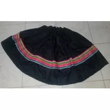 Pollera Negro Guarda Coya Niña