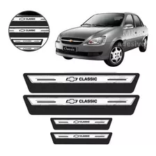 Soleira Porta Premium Corsa Classic 01 2002 Á 2015 - Branco