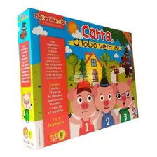 Corra, O Lobo Vem Ai Jogo De Tabuleiro Educativo 3 Porquinho