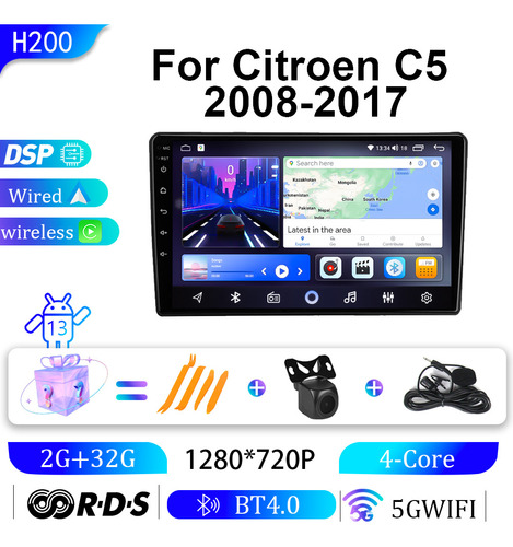 Estreo Para Citroen C5 2008-2017android Carplay Wifi 2g+32g Foto 3