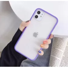 Carcasas Para iPhone De Silicona Color Matte Estilo Bumper 