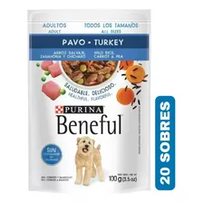 Sobre Beneful De Pavo Para Perro Adulto **** 20 Sobres ****