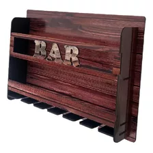 Barzinho De Parede Com Porta Taças Porta Copos Gin Bebidas