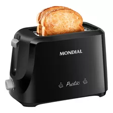 Tostador De Pães Pratic T18 700w Preto Mondial 220v