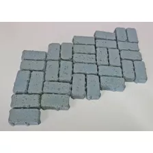 80 Pisos Intertravados Azul Maquete Miniatura Eng Civil