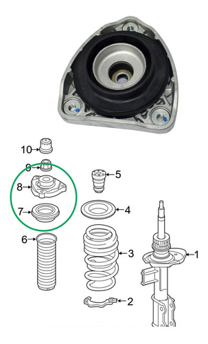 Soporte Amortiguador Delantero Mercedes Cla-gla Foto 3