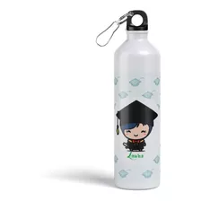 Botella Metalica Personalizada Mejor Graduado Chibi B54v13