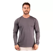 Camiseta Térmica Masculina Manga Longa Proteção Uv Comprida