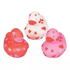 Vinilo Mini Valentine Rubber Duckies; Paquete De 24