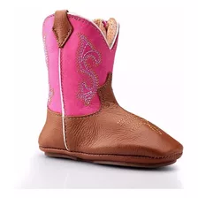 Bota Infantil Bebe Country Texana Couro Macia Capelli Boots