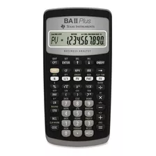 Calculadora Financiera Texas Instruments Ba Ii Plus Color Negro