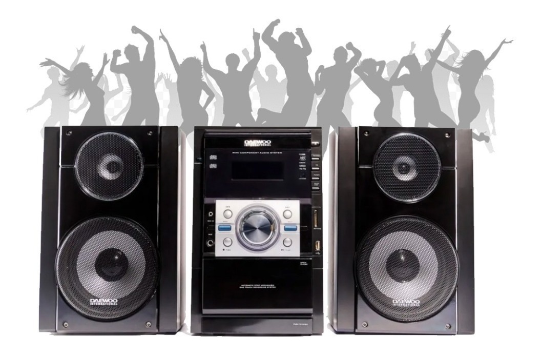 Minicomponente Daewoo Audio Bluetooth Karaoke Usb Dvd Radio