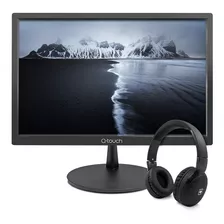 Monitor Led 22 Qtouch Qt-2200 Hd 2022 Garantia + Audifonos