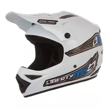 Capacete Para Moto Off Road Pro Tork Liberty Mx Pro Branco Solid Tamanho 58 