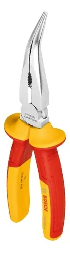 Pinza Punta Media Cana Curva Bosch Vde Dielectri 200mm 1000v