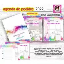 Agenda De Pedidos Organipedidos Editable Sublimación 2023