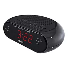 Radio Reloj Despertador Dual Rca Con Led Rojo Y Activación D