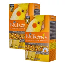  Kit 2 Un - Nutrópica Farinhada Calopsita Mel E Ovos - 200g 