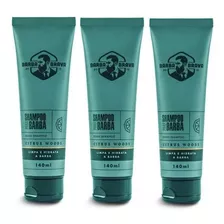 Kit - 3 Shampoo Para Barba - Citrus Woods - Barba Brava