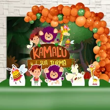 Kit Decoração Festa Infantil Kamalu E Sua Turma , Cenários
