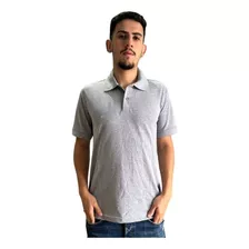 Camisa Masculina Gola Polo Básica Lisa Malha Piquet Uniforme