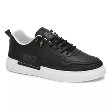 Tenis Urbano Ferrato Agujetas Ajustables Para Hombre Negro