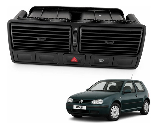 Difusor Ar Central Painel Vw Golf Mk4 99/06 Completo Orig