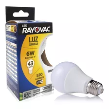 Lampara Led Bombita Rayovac 6w/43w 520lm Clasica E27 Febo