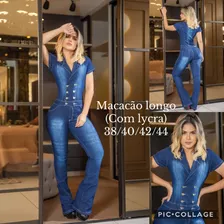 Macacão Longo Jeans Ref54