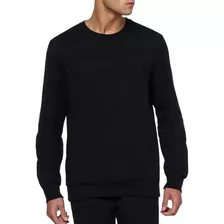 Moletom Calvin Klein Crewneck Ck Logo Debossing Preto