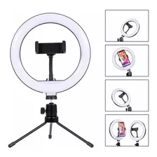 Ring Light 20 Cm Profissional Com Tripé De Mesa - Caerus