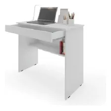 Mesa De Computador Prática Ej Móveis 650mm 775mm 450mm Cor Branco