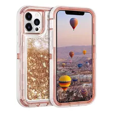 Funda Para iPhone 12 Pro Max - Transparente Con Glitter