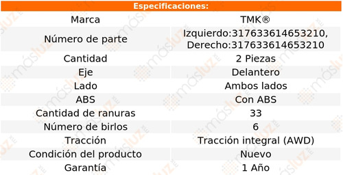 2- Mazas Delanteras Astro V6 4.3l 94/05 Tmk Foto 2