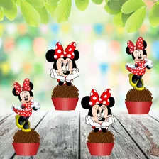 60 Tag 3d Topper Doce Enfeite Doces Docinho Minnie Minie