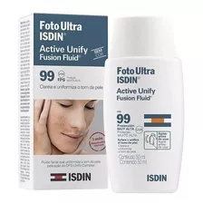 Isdin Active Unify Fps 99 50ml Sem Cor Clareador Facia