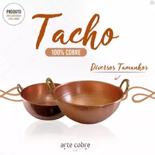 Tacho Cobre 25 Litros + Par Concha E Escumadeira