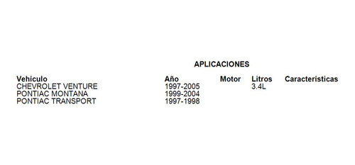 Caja De Direccion Hid Chevrolet Venture 1997-2005 3.4l Foto 2