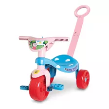 Triciclo Velotrol Thuco Pepitinha Com Empurrador Cor Azul/rosa