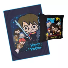 Kit Almofada E Manta Harry Potter Hogwarts Geek Nerd Lindo