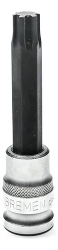 Bocallave Con Punta Ribe M7 X 95 Mm Larga 3/8 Bremen 4650 Color Plateado/gris Oscuro