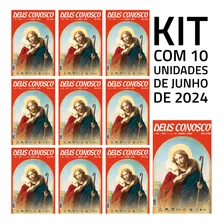 Kit Com 10 Livros Deus Conosco De Junho - Santuário