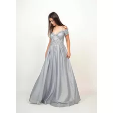 Vestido De 15 Años Plateado