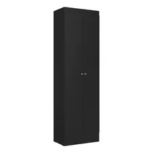 Armário Multiuso Thb Space 2 Portas Preto, 55 Cm