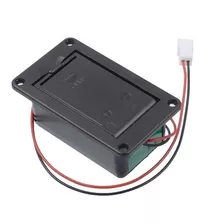 Caja De Pila 9v Para Bajo O Guitarra Tg Cable Y Tornillos